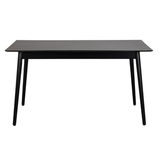 Sort spisebord | Rowico Lotta | 140 x 90 cm